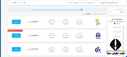 خرید آنلاین بیمه ماشین