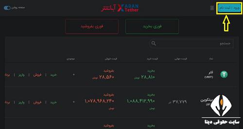 صرافی آبان تتر