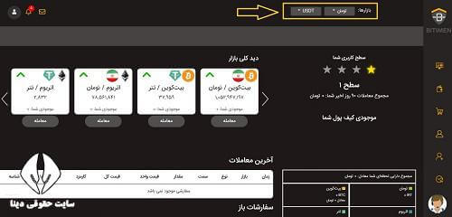 ورود به سایت bitimen.com