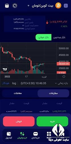 ثبت نام در صرافی بیت پین