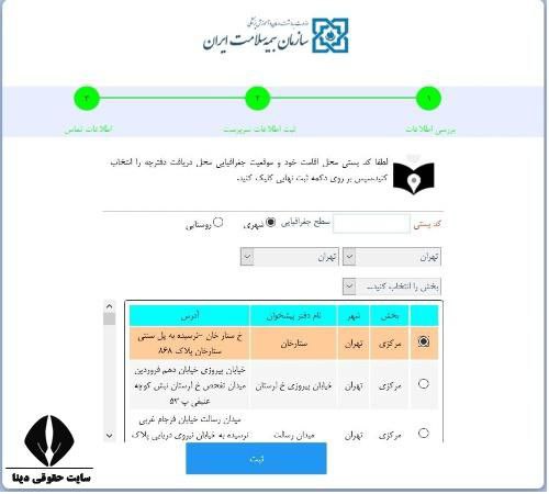   افراد تحت تکفل بیمه خدمات درمانی