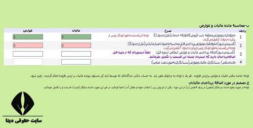 تکمیل و ارسال اظهارنامه مالیات بر ارزش افزوده