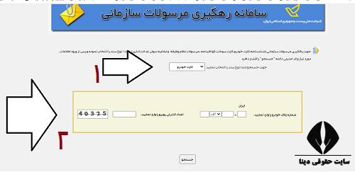  سامانه استعلام سند خودرو با کد ملی و شماره پلاک