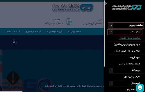  ورود به سایت کارگزاری بانک دی daybroker.ir