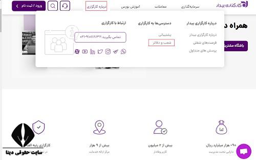  ثبت نام غیرحضوری کارگزاری اقتصاد بیدار