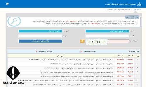 آدرس دفاتر خدمات قضایی الکترونیک شهرکرد
