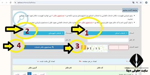 شماره تلفن دفاتر خدمات قضایی الکترونیک بجنورد 