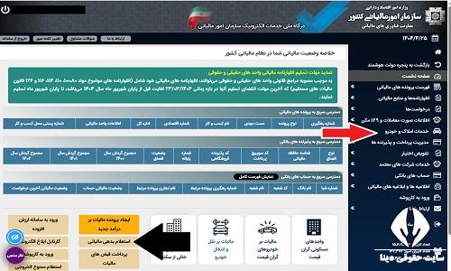 استعلام مالیات خودرو لوکس با کد ملی