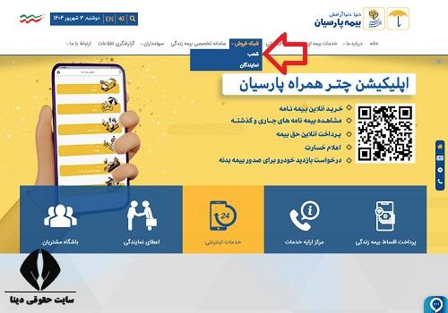 آدرس شعب بیمه پارسیان