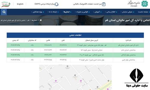 اداره مالیات استان قم